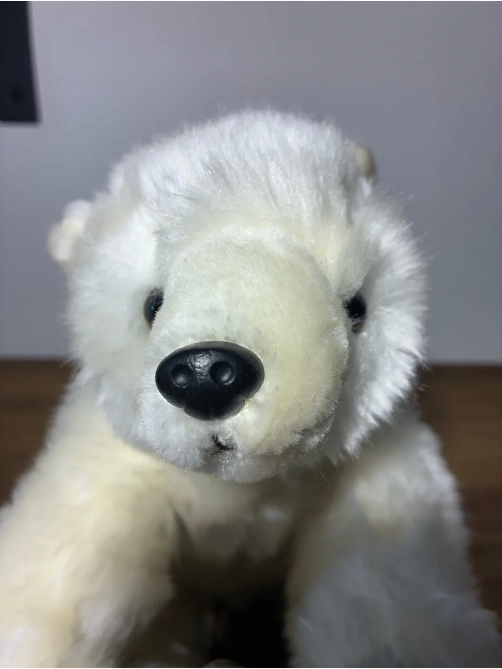 National Geographic Polar Bear Plush White Arctic Stuffed Animal Brown Claws